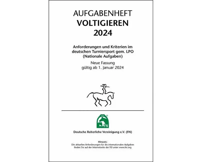 Aufgabenheft - Voltigieren 2024