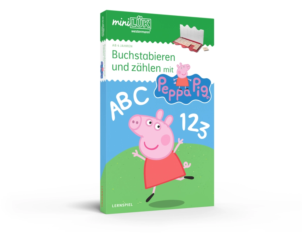 miniLÜK. Kindergarten/Vorschule Set Buchstabieren und zählen mit Peppa Pig