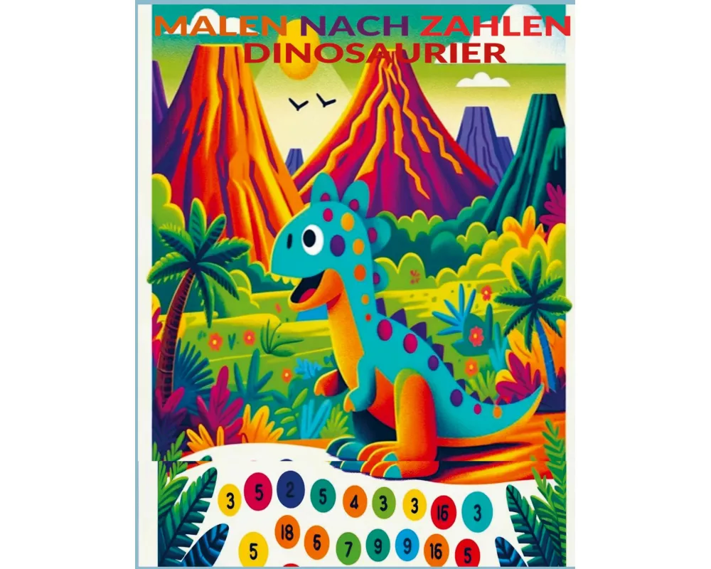 Malen nach Zahlen - Dinosaurier