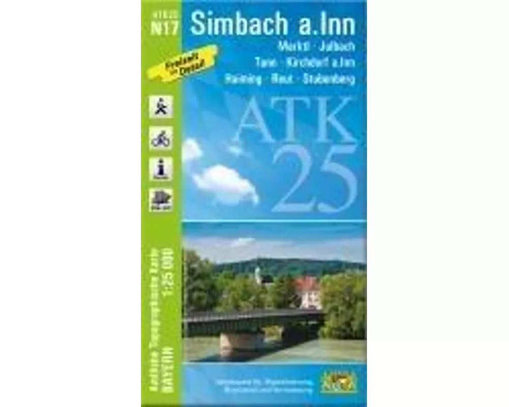 ATK25-N17 Simbach a.Inn (Amtliche Topographische Karte 1:25000)