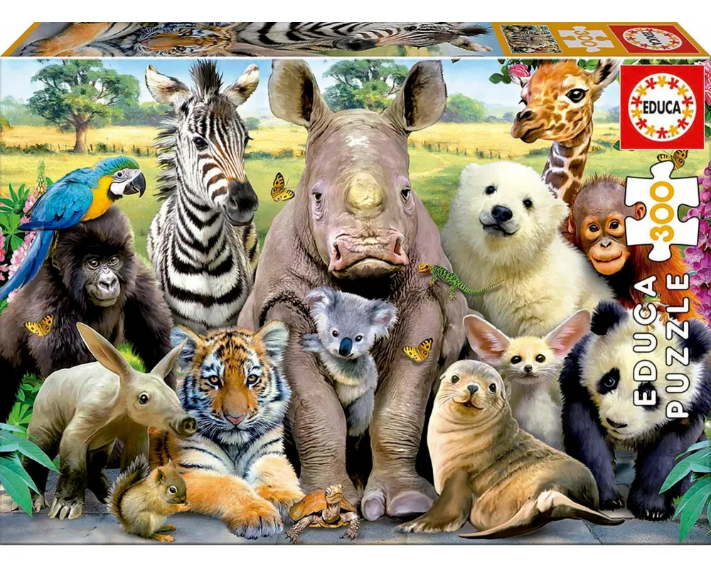 Educa - Lustige Zootiere - Puzzle 300 Teile