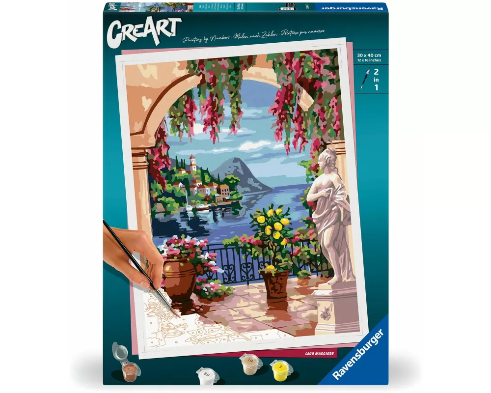 CreArt, Malen nach Zahlen Adults Premium - Lago Maggiore