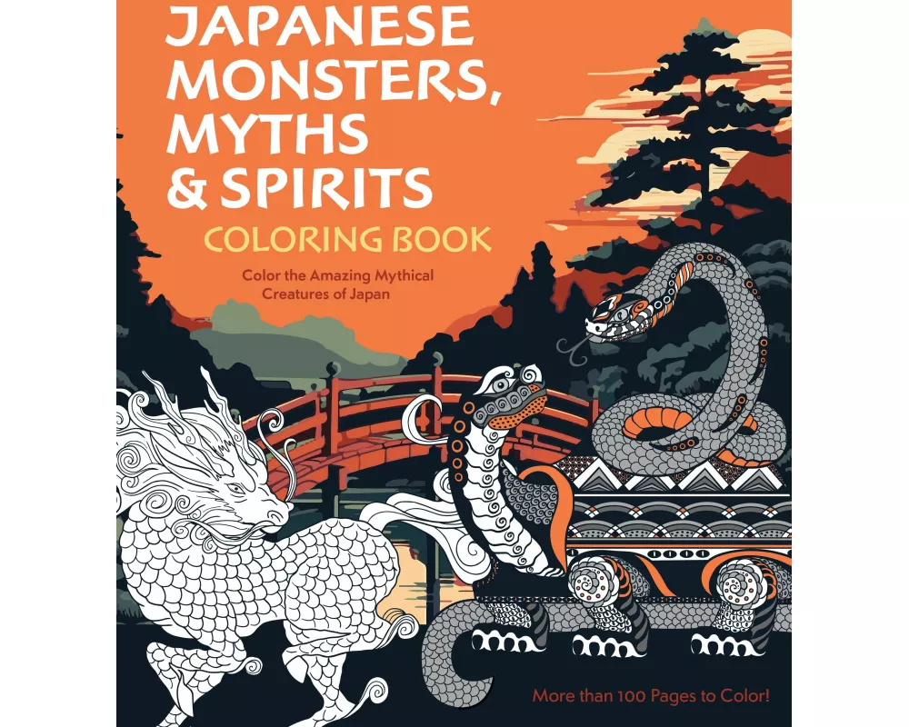 Japanese Monsters, Myths & Spirits Coloring Book
