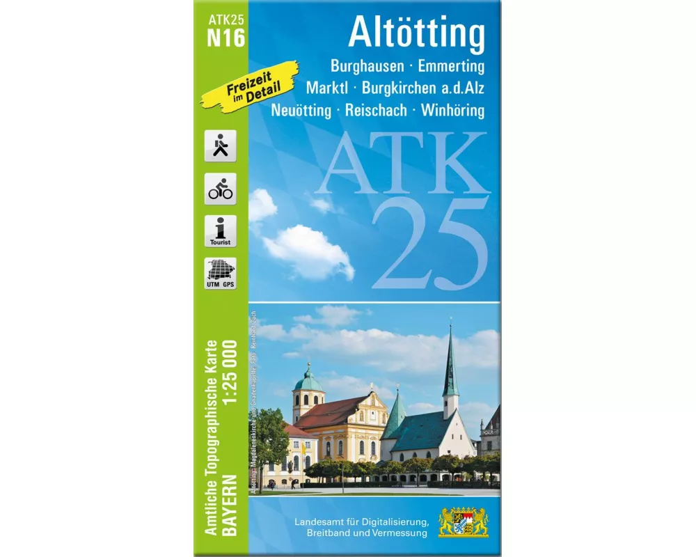 ATK25-N16 Alttting (Amtliche Topographische Karte 1:25000)