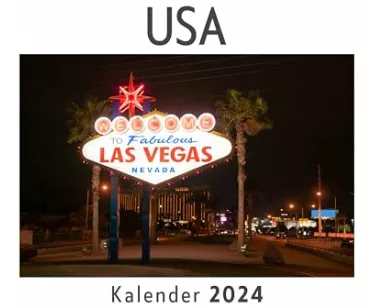USA (Wandkalender 2024, Kalender DIN A4 quer, Monatskalender im Querformat mit Kalendarium, Das perfekte Geschenk)