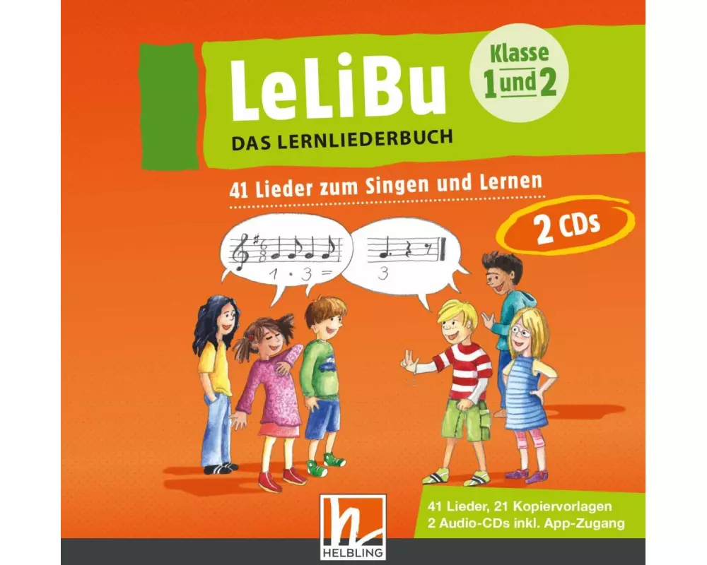 LeLiBu - Das Lernliederbuch 1. Audio-Aufnahmen und Kopiervorlagen