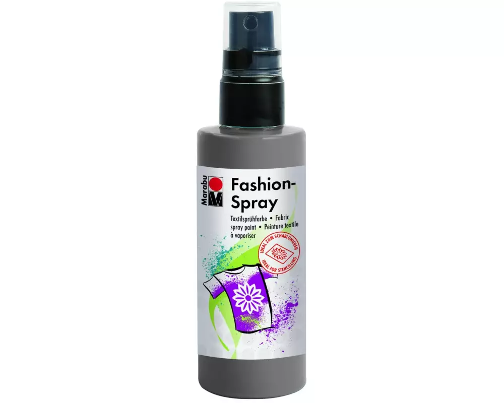 Marabu Textilfarbe Fashion Spray 100 ml, Grau