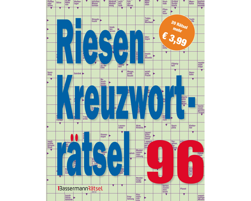 Riesen-Kreuzworträtsel 96 (5 Exemplare à 3,99 €)