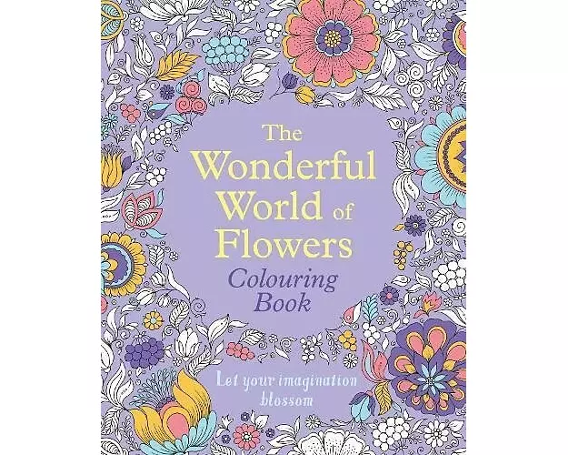 The Wonderful World of Flowers Colouring Book