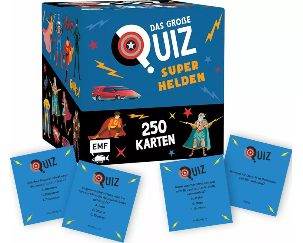 Kartenbox: Das große Quiz – Superhelden