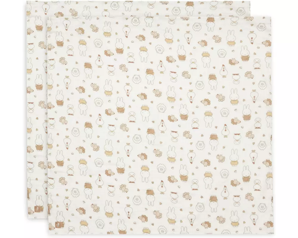 Jollein Mullwindeln Hydrophil Miffy Family Farm 115 cm x 115 cm