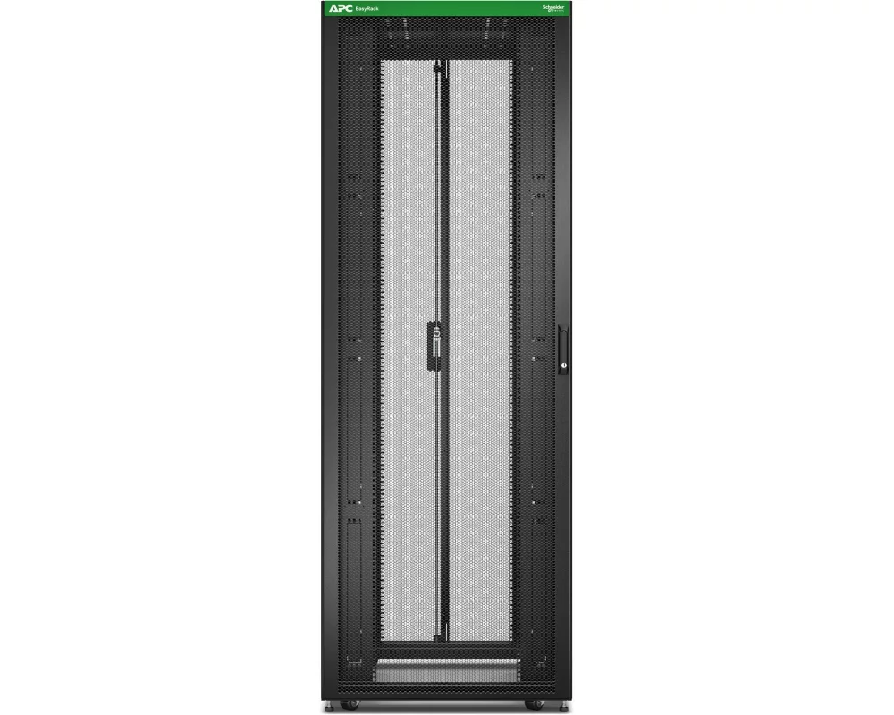 APC Easy Rack 48Ux800x1200 with Roof castors feet and 4 Brackets No Side panels Bottom black