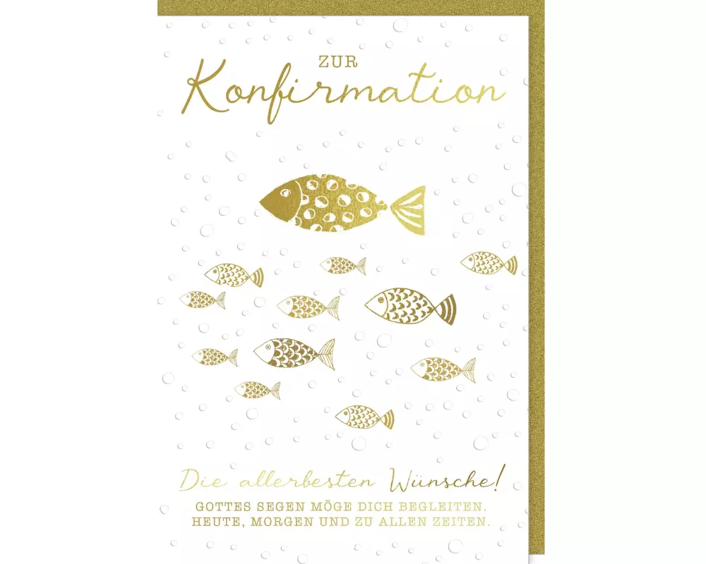 Braun + Company Glückwunschkarte Fische 11.5 x 17 cm