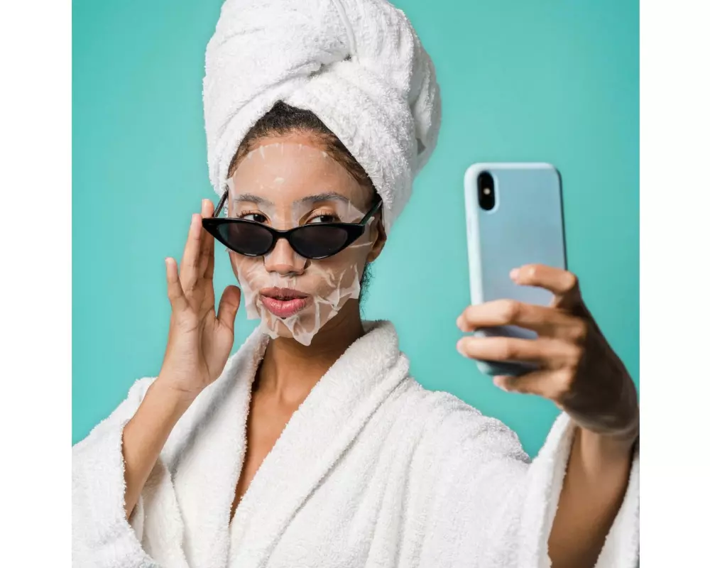 fleeky Bio Botox Tuchmaske mit Dermaroller 5 Stück