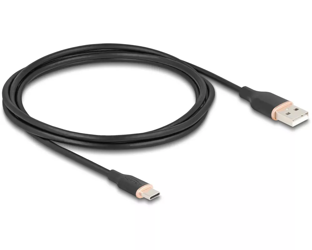 Delock USB 2.0-Kabel Silikon USB-A - USB-C 2.5 m