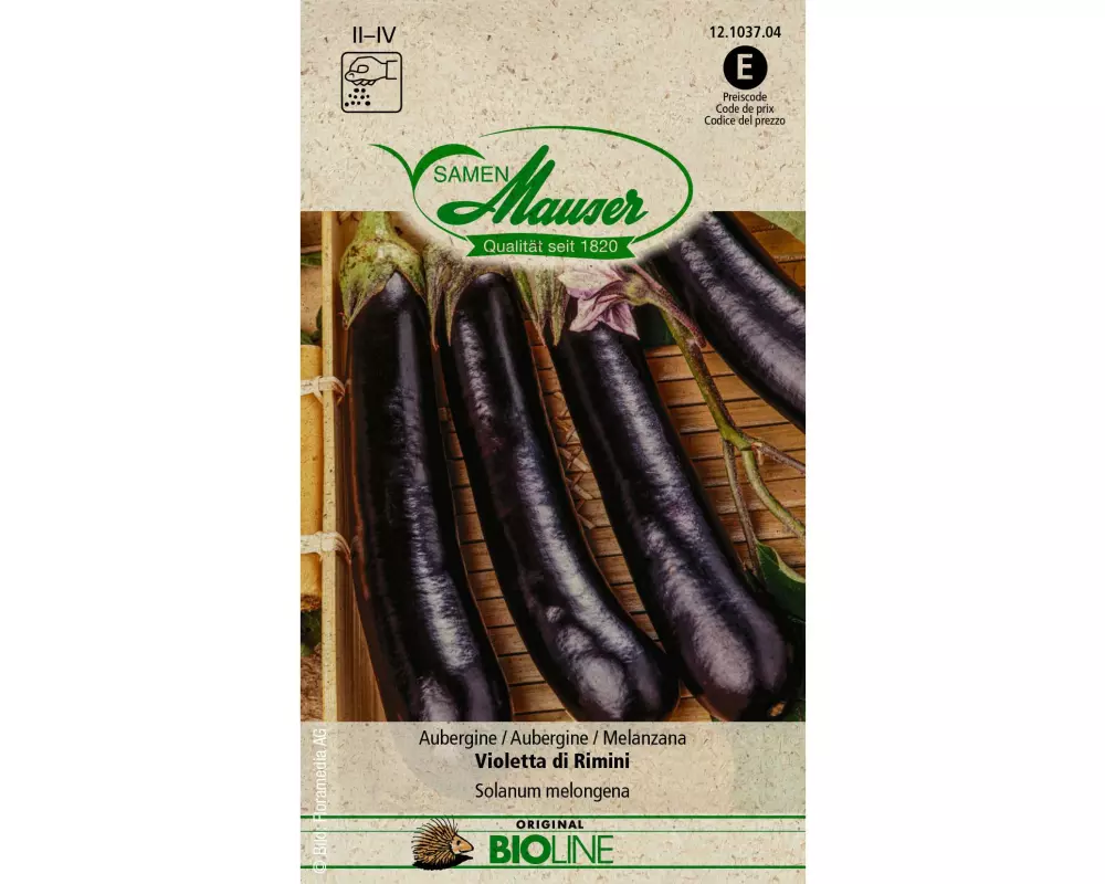 Samen Mauser Samen BIO Aubergine Violetta di Rimini