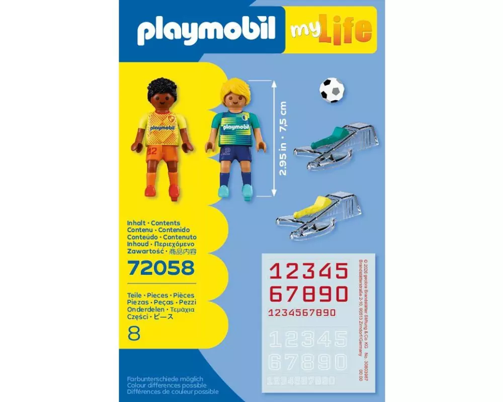Playmobil My Life Fussballspieler und Fussballspielerin 72058