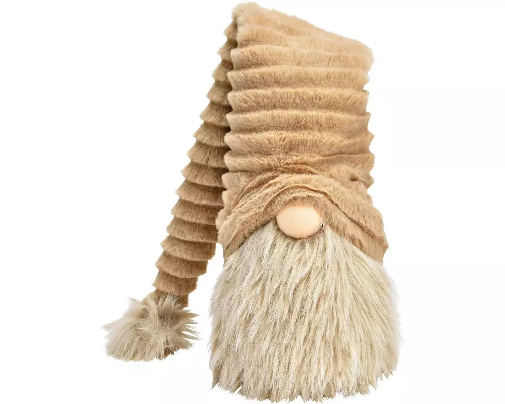 G. Wurm Weihnachtsfigur Wichtel 18 x 23 x 13 cm, Hellbraun