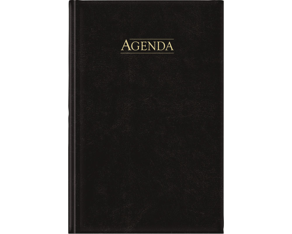AURORA Agenda Balacron Folio 2026 FA211Z 1T/1S schwarz ML 14x21cm