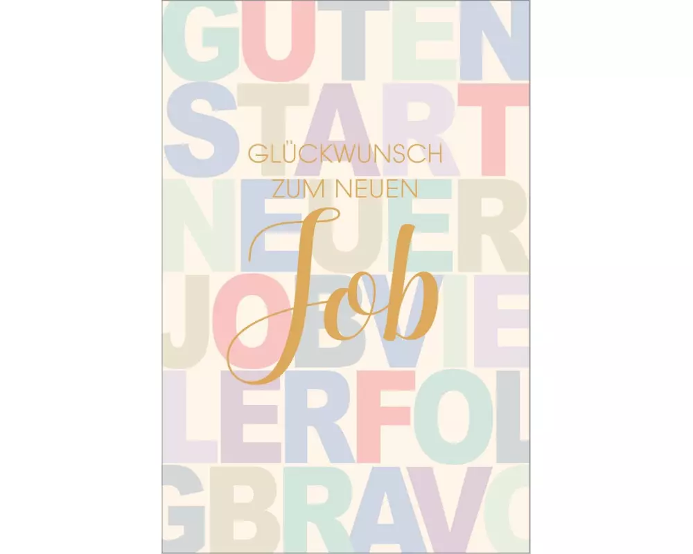 ABC Glückwunschkarte Wilkommen B6