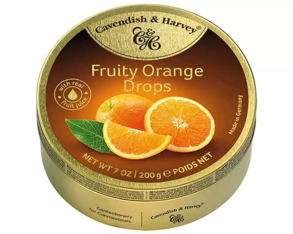 Cavendish & Harvey Fruity Orange Drops 200 g