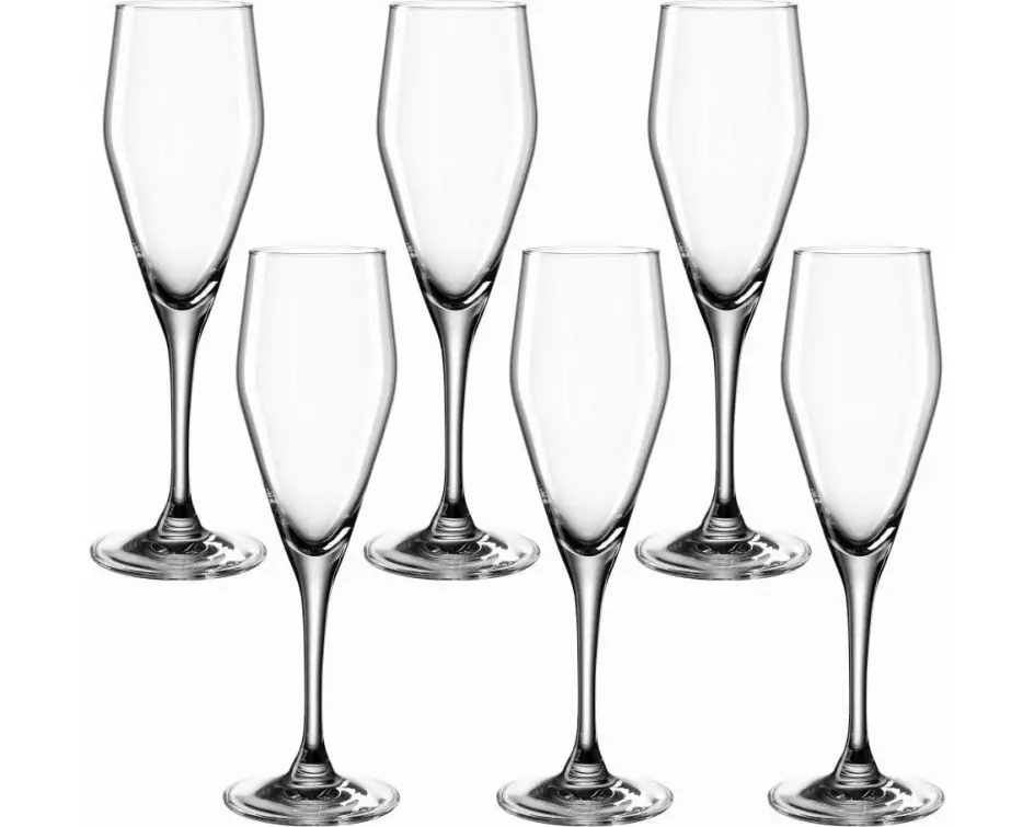 Leonardo Sektglas Twenty4 220 ml, 6 Stück, Transparent