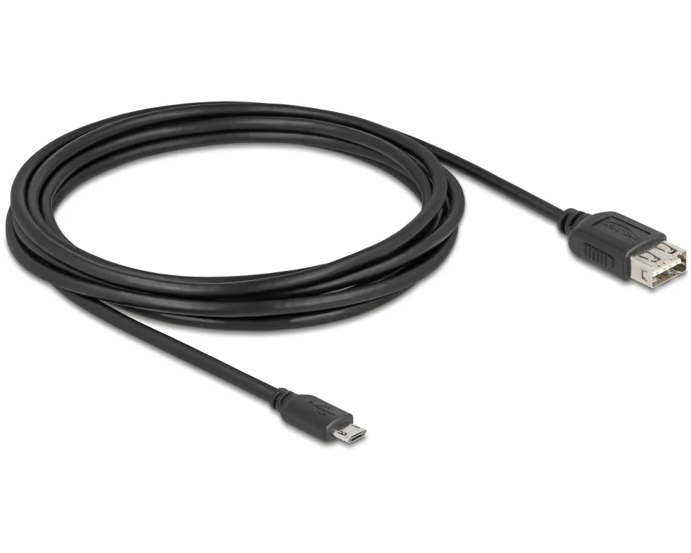 Delock USB 2.0-Kabel USB-A - Micro-USB B 3 m