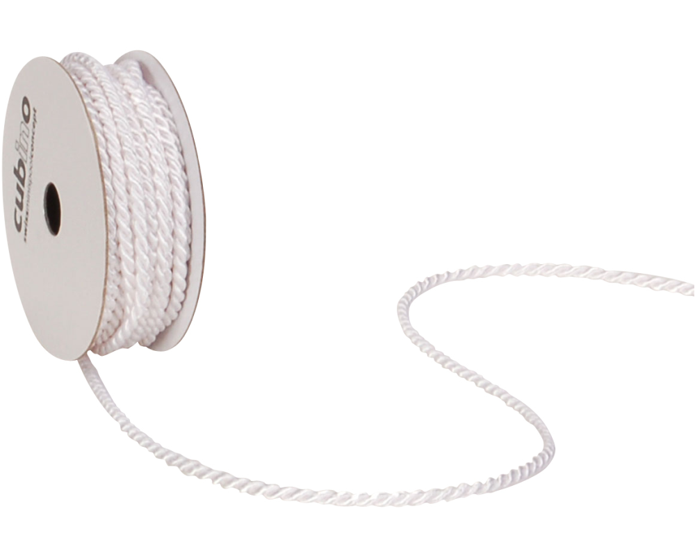 SPYK Seidenkordel Cubino 3525.0057 3mmx5m weiss