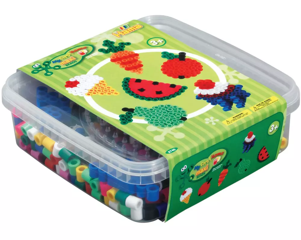 Hama Maxi Bügelperlen Set 600 Stück mehrfarbig Mehrfarbig