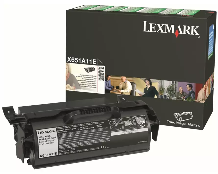 LEXMARK X651, X652, X654, X656, X658, Toner black Std Capacity 7.000 pages return