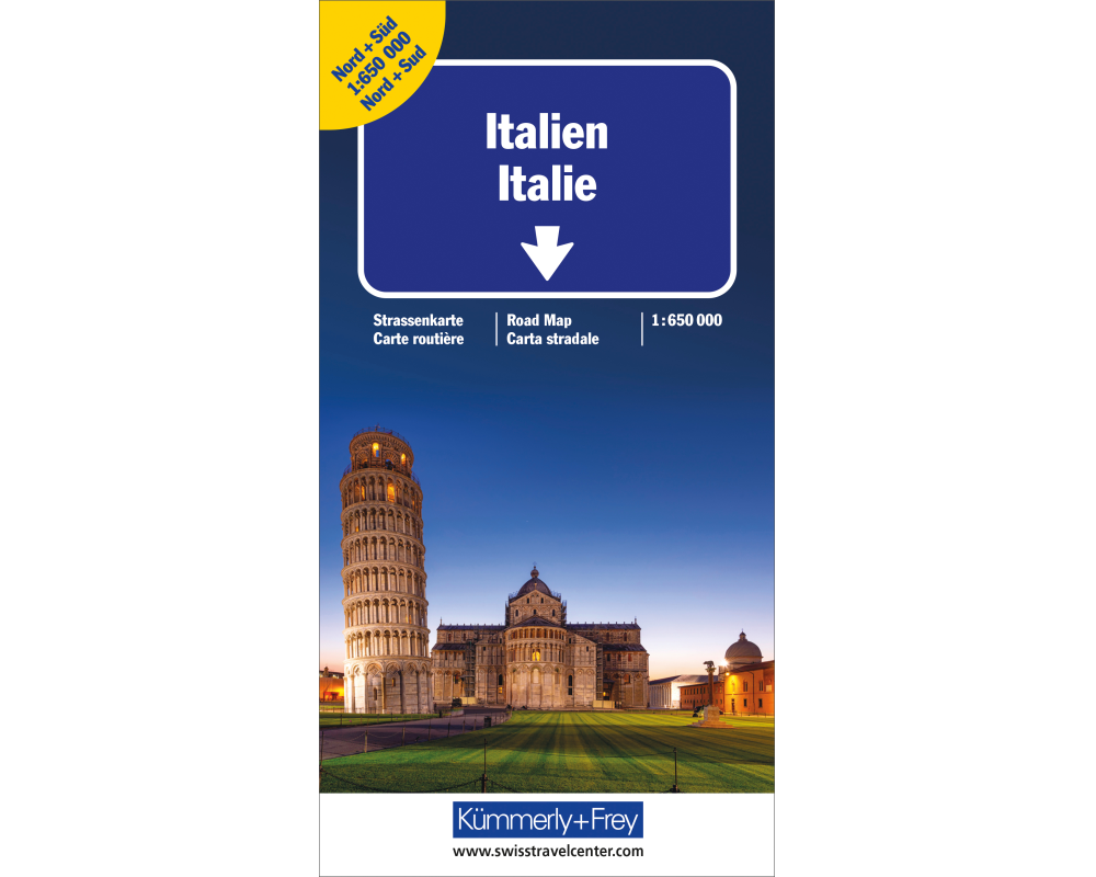 KÜMMERLY+FREY Strassenkarte N+S 325901239 Italien Nord&Süd 1:650'000