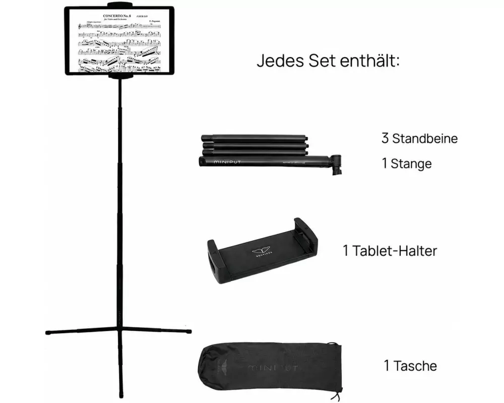 Miniput DOLFINOS miniput Magnetic Notenständer