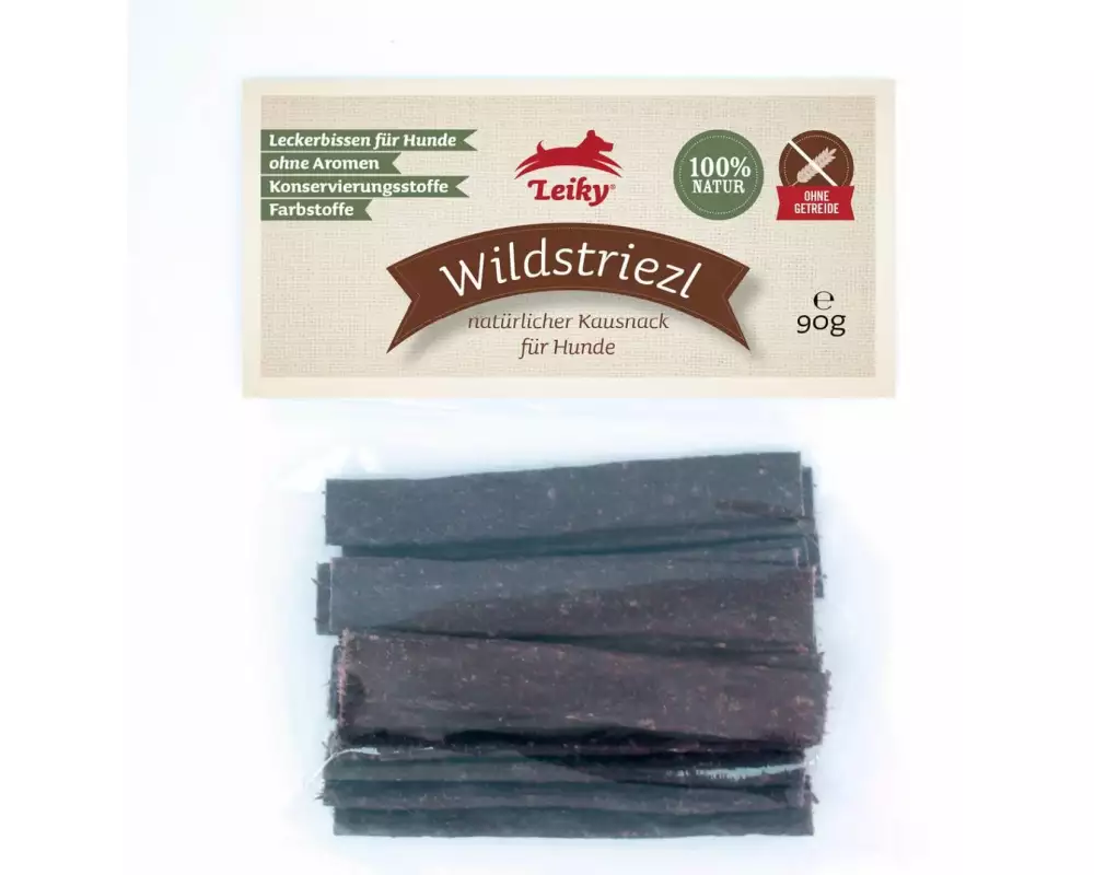 Leiky Kausnack Wildstriezl, 90 g