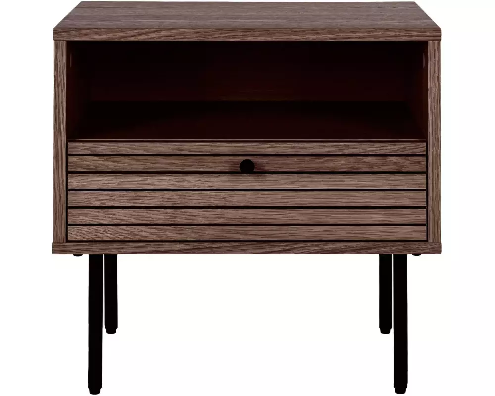 House Nordic Beistelltisch Kyoto 50 x 40 x 50 cm, Dunkelbraun