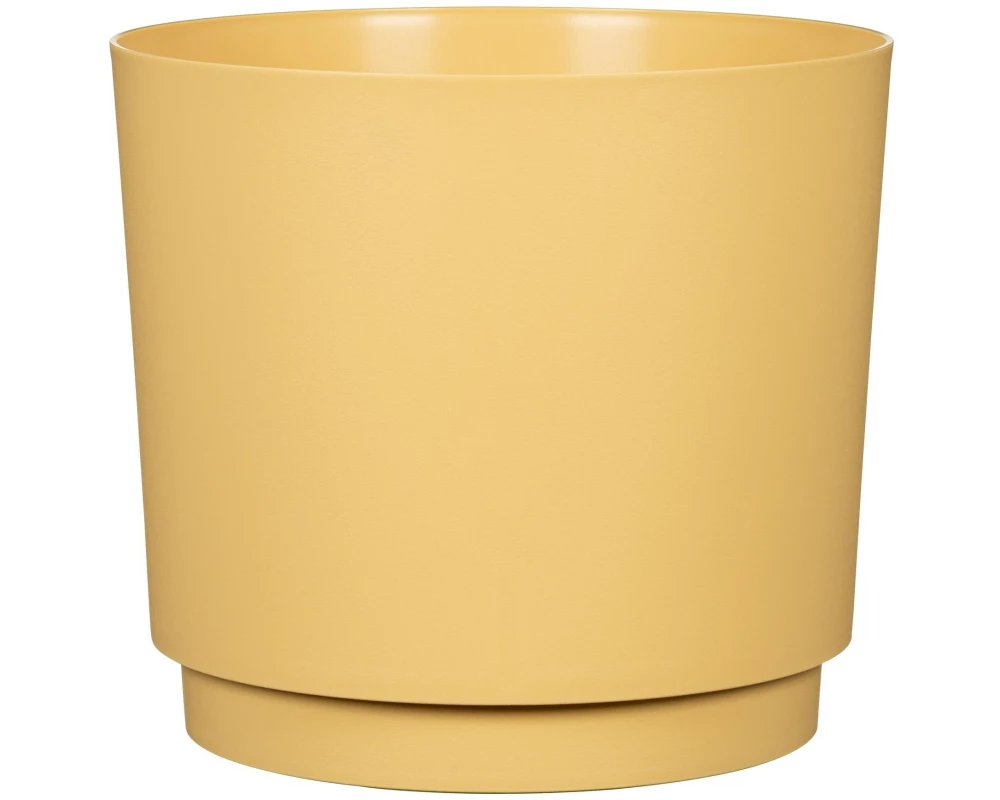 scheurich Blumentopf Plano Matt Yellow, 25 cm
