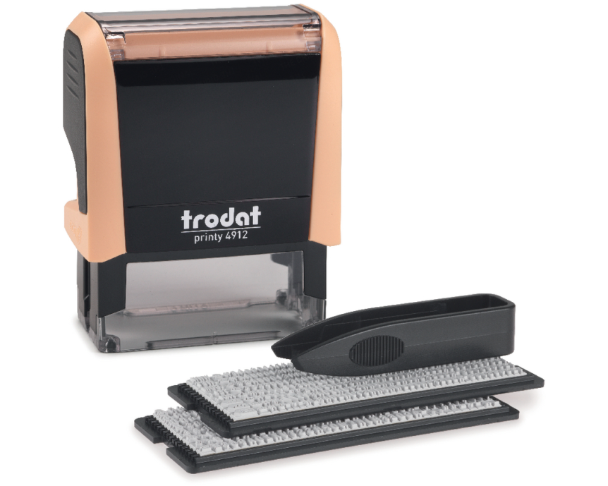 TRODAT Printy 4912 Typo 4 Zeilen Text 180860 pastellcreme