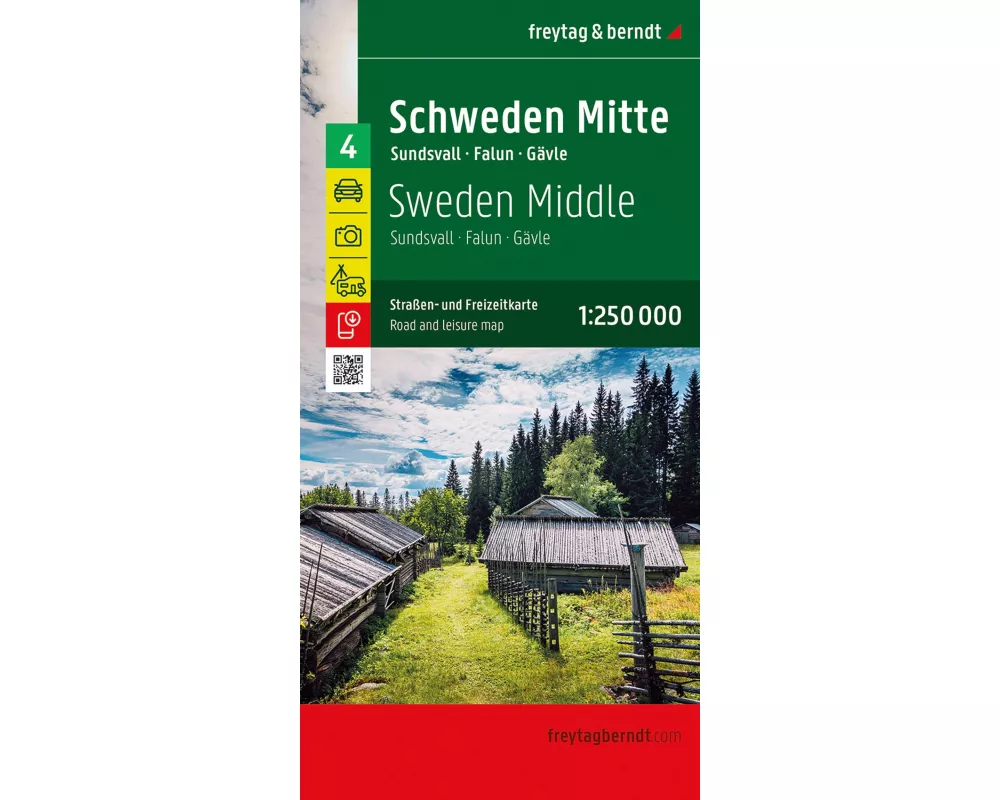 freytag & berndt Straßenkarte Schweden Mitte 1:250.000
