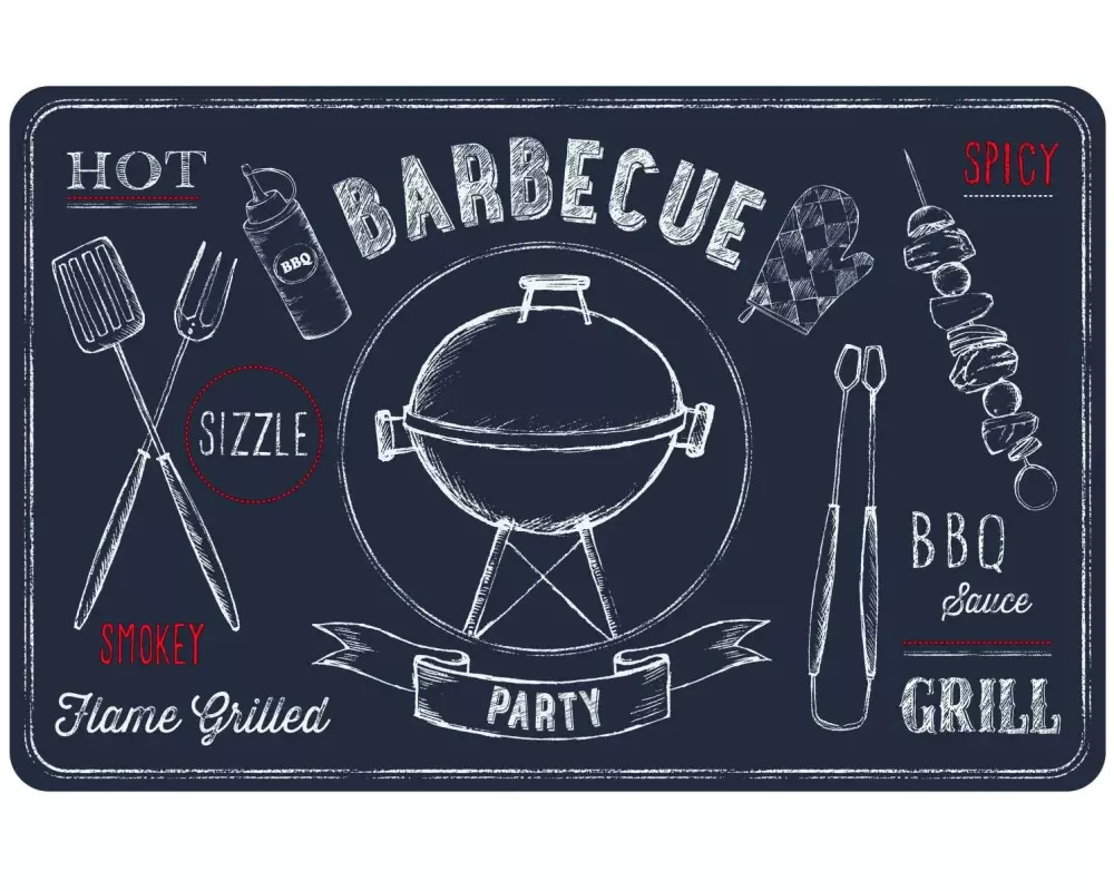 d-c-fix Tischset Barbecue 1 Stück, 29 cm x 44 cm,