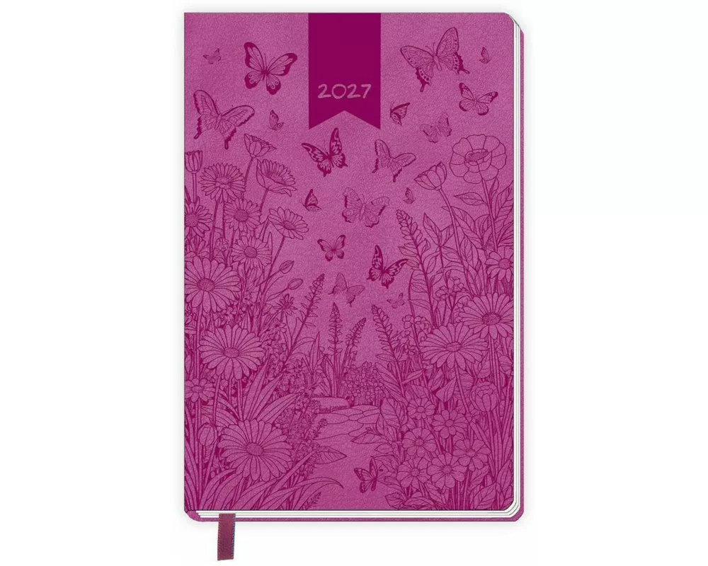 TRÖTSCH - Taschenkalender A7 Soft Touch Schmetterlinge 2027