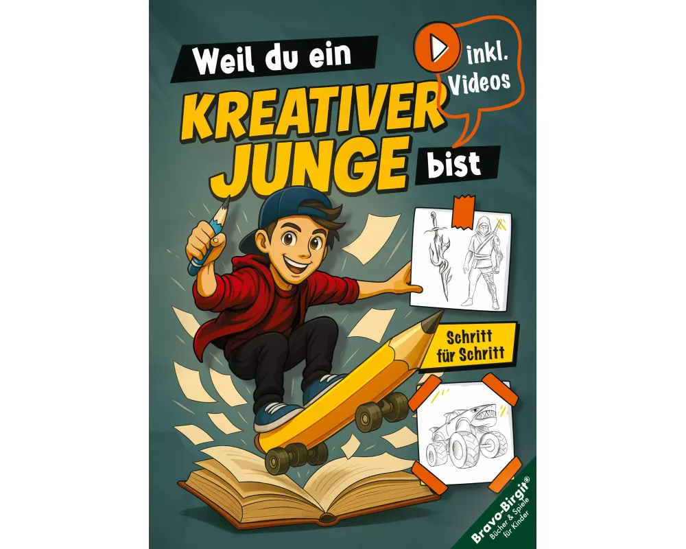 Zeichnen lernen für Jungs ab 8 Jahren - Schritt für Schritt mit Zeichenvideos