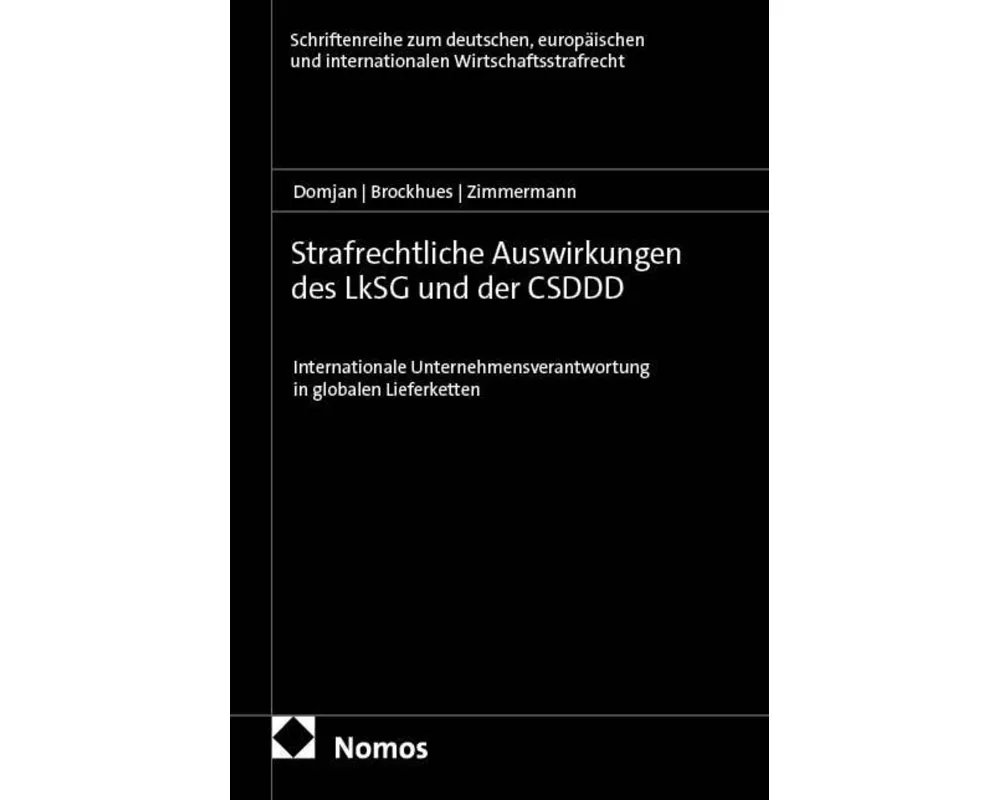 Strafrechtliche Auswirkungen des LkSG und der CSDDD