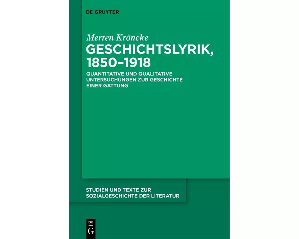 Geschichtslyrik, 1850–1918