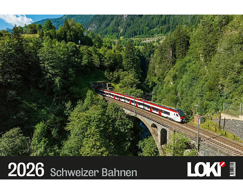 LOKI Kalender Schweizer Bahnen 2026