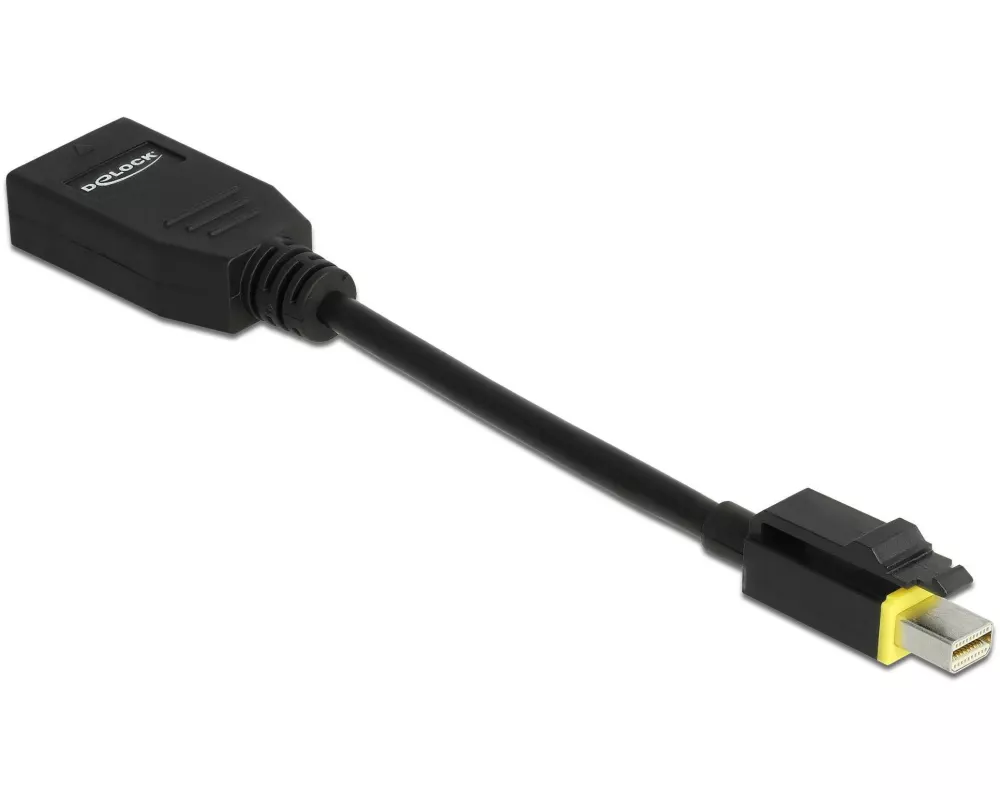 Delock Adapter MiniDisplayPort-DisplayPort 8K/60Hz, Einrastfunktion