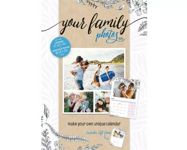 Your Family Photos A4 Calendar 2026