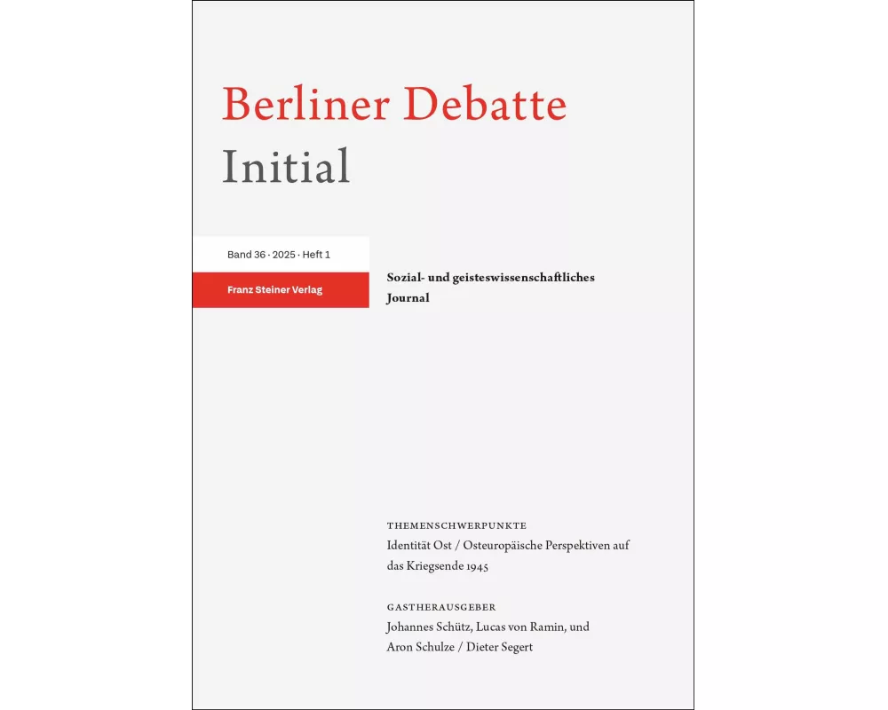 Berliner Debatte Initial 36 (2025) 1