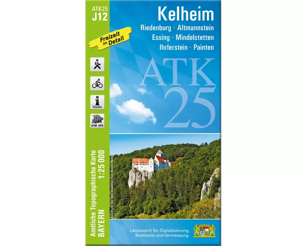 ATK25-J12 Kelheim (Amtliche Topographische Karte 1:25000)