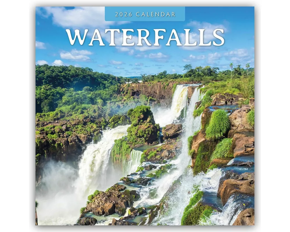 Waterfalls 2026 Square Wall Calendar