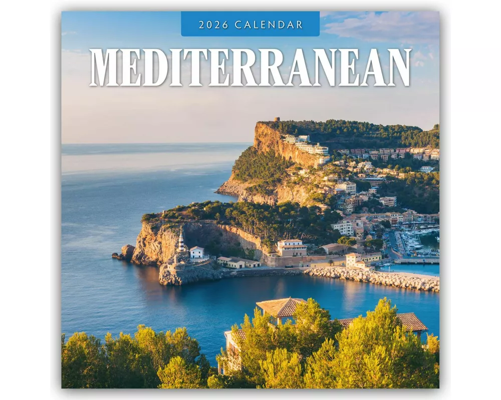 Mediterranean 2026 Square Wall Calendar