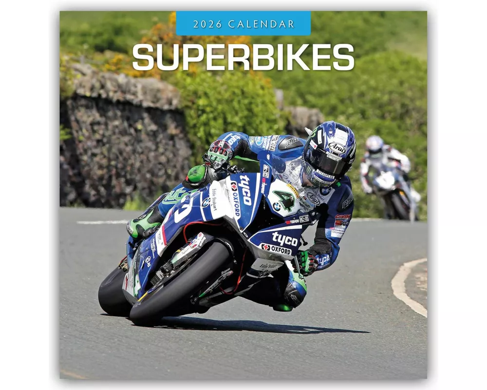 Superbikes 2026 Square Wall Calendar